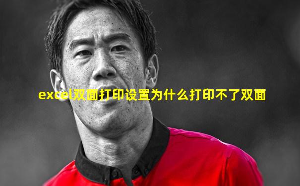 excel双面打印设置为什么打印不了双面