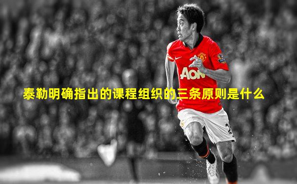 泰勒明确指出的课程组织的三条原则是什么