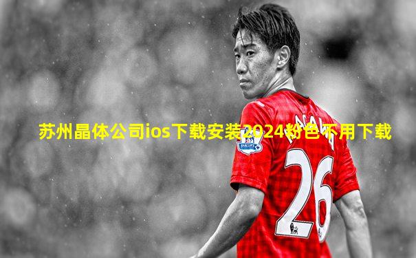 苏州晶体公司ios下载安装2024粉色不用下载